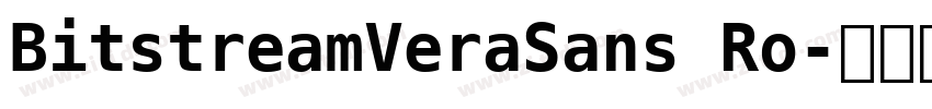 BitstreamVeraSans Ro字体转换